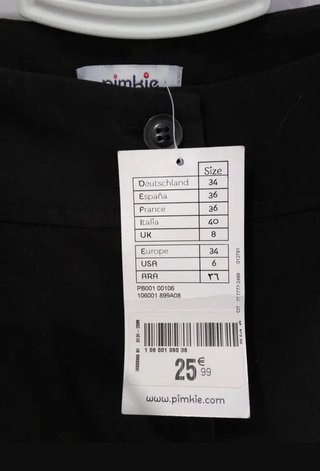 Pantalón negro recto de la marca Pimkie talla 36