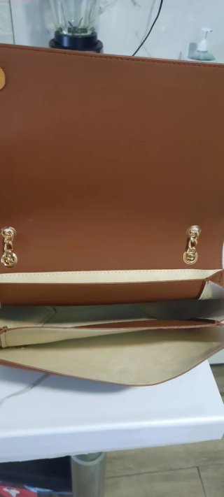 Bolso Moschino Marrón Dorado Como Nuevo