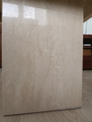 Mesa auxiliar de mármol Travertino