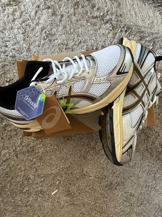 Zapatillas Asics Gel-1130 Blancas y Plateadas