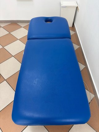 Camilla eléctrica azul
