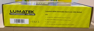 Balastro Electrónico Lumatek 600W 240V