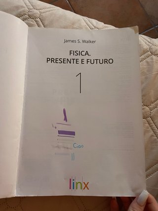 Libro di testo: Fisica. Presente e futuro 1