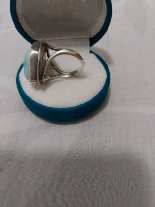 Conjunto de Plata con Piedras Azules Larimar