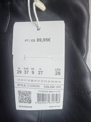 Pantalón efecto piel mujer Salsa Jeans