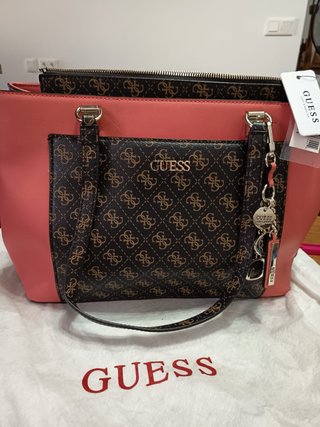 Bolso Guess Marrón y Rosa