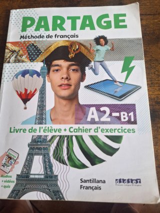 PARTAGE A2/B1 LIVRE+CAHIER