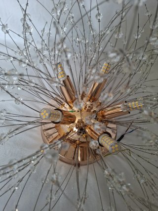 Lámpara Techo Cristal Rayofly Moderna