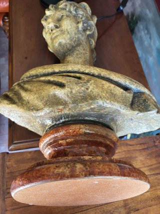 Busto decorativo stile classico greco romano