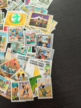 Lote Sellos Mundo Scout