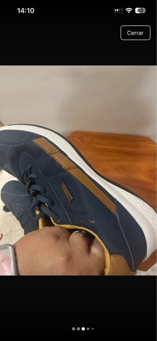Zapatillas deportivas azul y amarillo