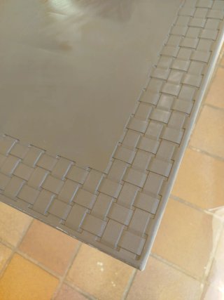 Mesa y 8 sillas de exterior