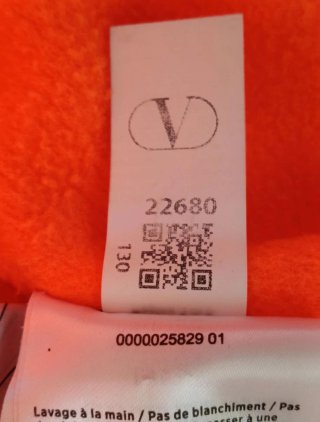 Sudadera Valentino Naranja Flúor Logo V