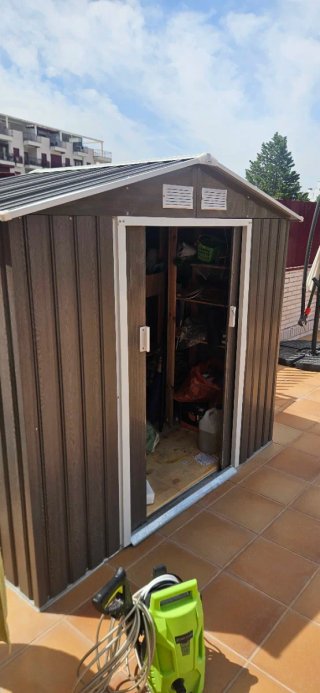 Caseta jardín Outsunny + suelo madera