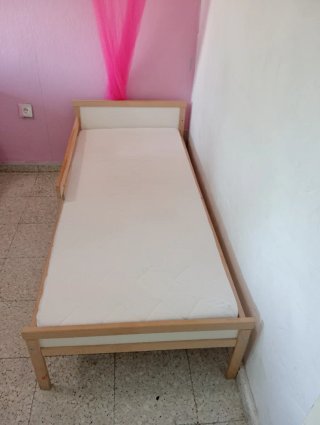 Cama infantil madera con barrera