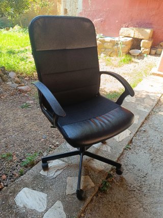 Silla de oficina Ikea Renberget Negra
