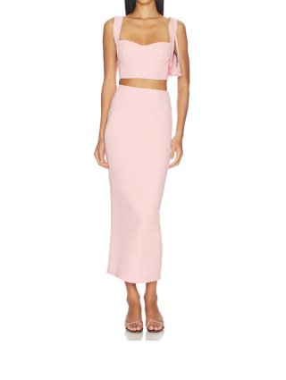 Conjunto Top y Falda Rosa Talla S