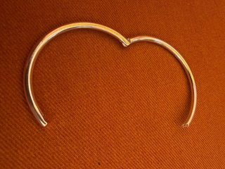 Pulsera rígida plata ley 925 articulada