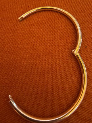 Pulsera rígida plata ley 925 articulada