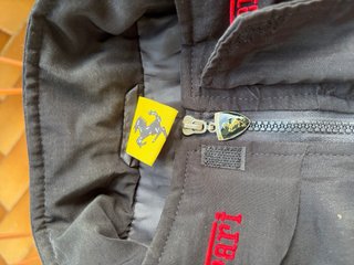 Giubbotto Ferrari Vintage Uomo Nero Rosso