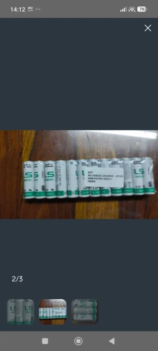 5 baterías Litio Saft LS145