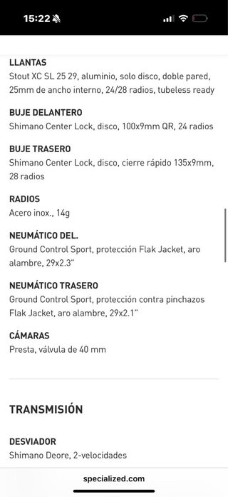 Bicicleta Montaña Specialized Rockhopper Pro 29 TM