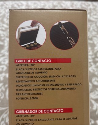 Parrilla Eléctrica Nordik Grill de Contacto