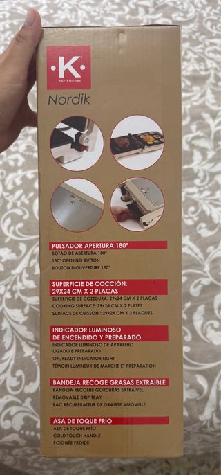 Parrilla Eléctrica Nordik Grill de Contacto