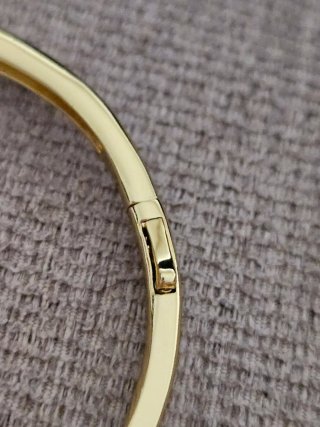 Pulsera rígida con circonitas