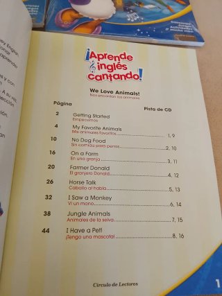 3 libros+3cd DisneyEnglish Aprende inglés cantando