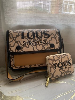 Bolso y cartera Tous beige y marrón