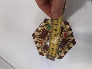 Joyero Vintage Hexagonal Madera