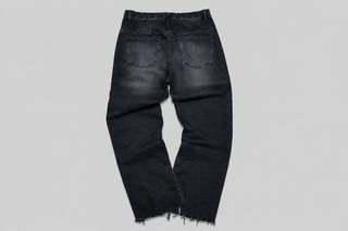 Vaqueros Y2K Bicolor Gris/Negro Talla M