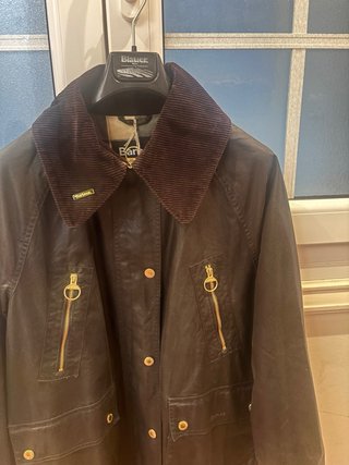 Parka Barbour Ebberstone Waxed verde. Mujer