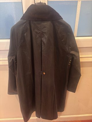 Parka Barbour Ebberstone Waxed verde. Mujer