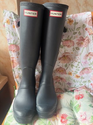 Botas de agua Hunter grises
