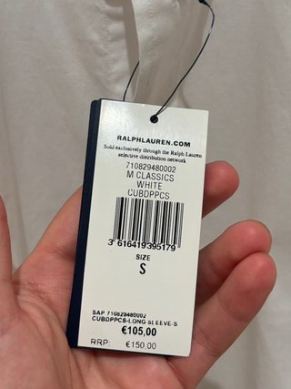 Camisa Polo Ralph Lauren Blanca
