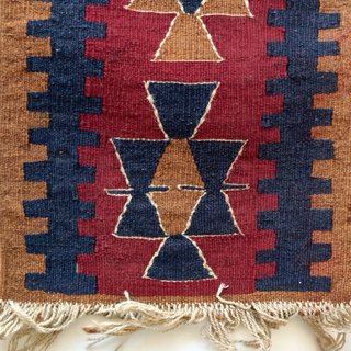 Tapete Kilim Vintage Genuíno (Selo de Chumbo)