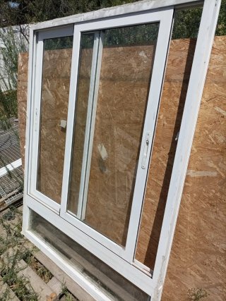 Ventana corredera aluminio con fijo