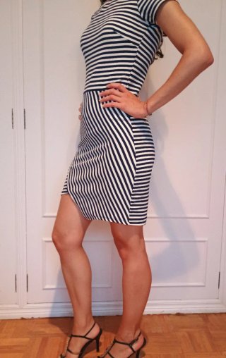 Vestido Verano Rayas Azul y Blanco