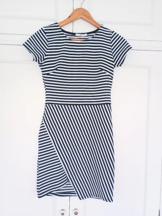 Vestido Verano Rayas Azul y Blanco