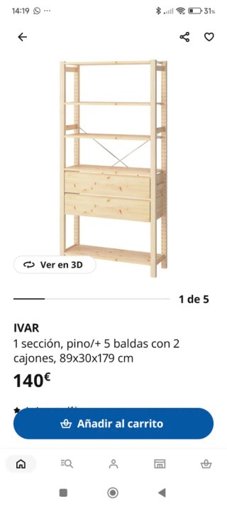 Scaffale Nero IVAR