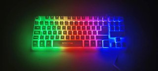 Teclado Gaming Trust RGB Blanco