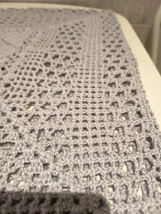Funda cojín ganchillo 45x45