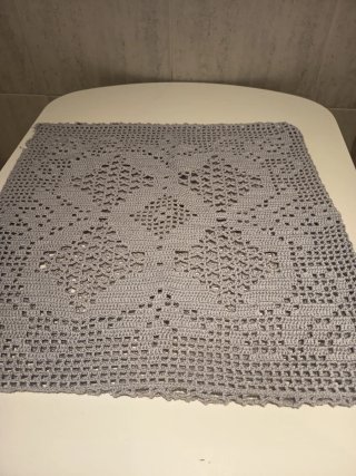 Funda cojín ganchillo 45x45