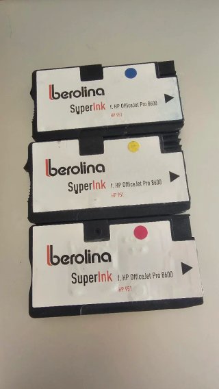 3 Cartuchos Tinta Berolina HP 951