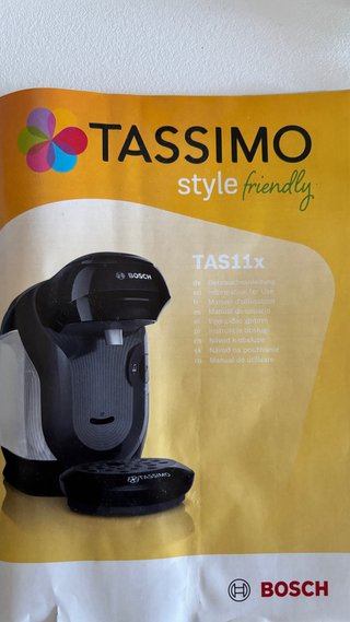 Cafetera Tassimo Bosch TAS11x Negra