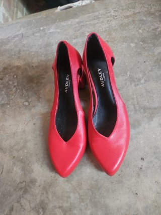 Zapatos planos rojos Audley