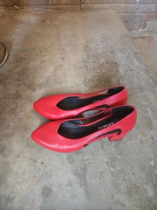 Zapatos planos rojos Audley