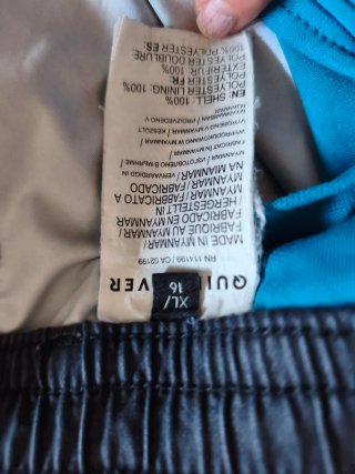 Bañador Quiksilver chico negro y turquesa